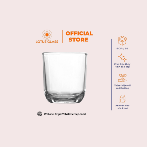 Ly cốc bầu thấp thủy tinh VTC 02 Lotus Glass - Image 4