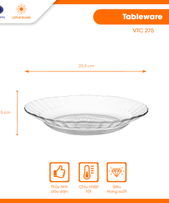 Đĩa thủy tinh VTC 275