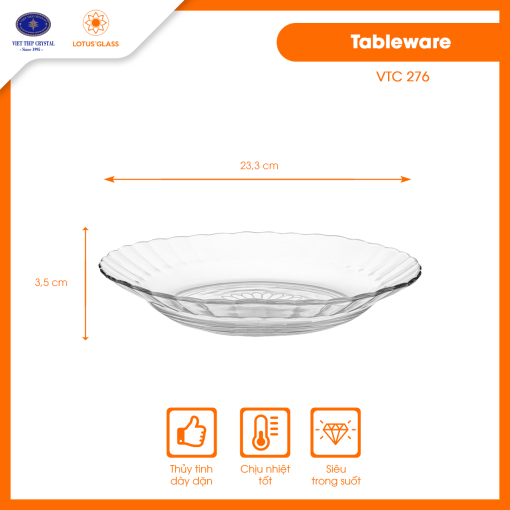 Đĩa thủy tinh VTC 276