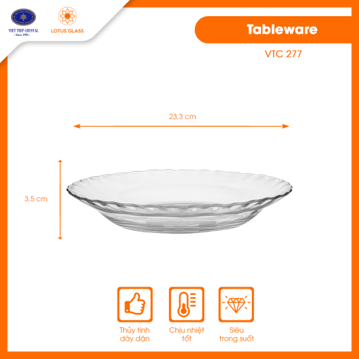 Đĩa thủy tinh VTC 277