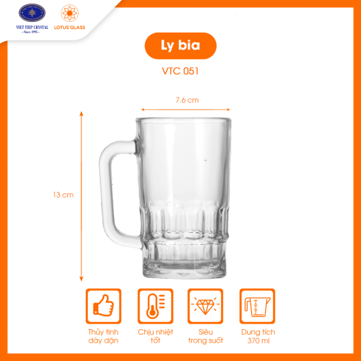 Ly cốc thủy tinh VTC 51