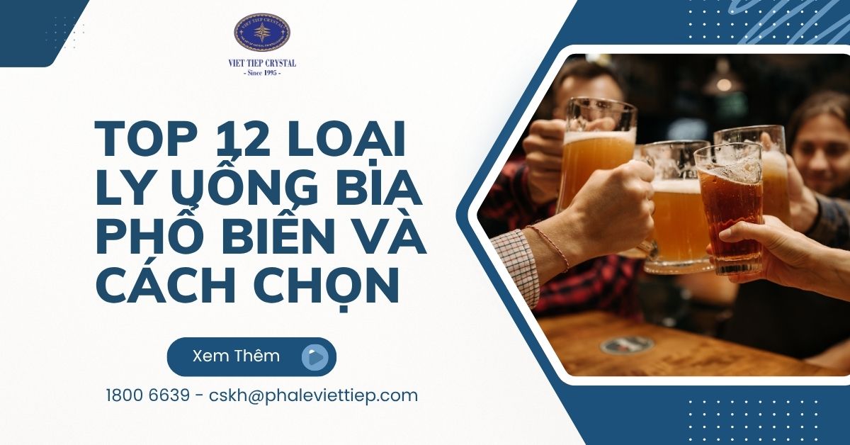 Top 12 Loại Ly Uống Bia Phổ Biến Và Cách Chọn Chuẩn