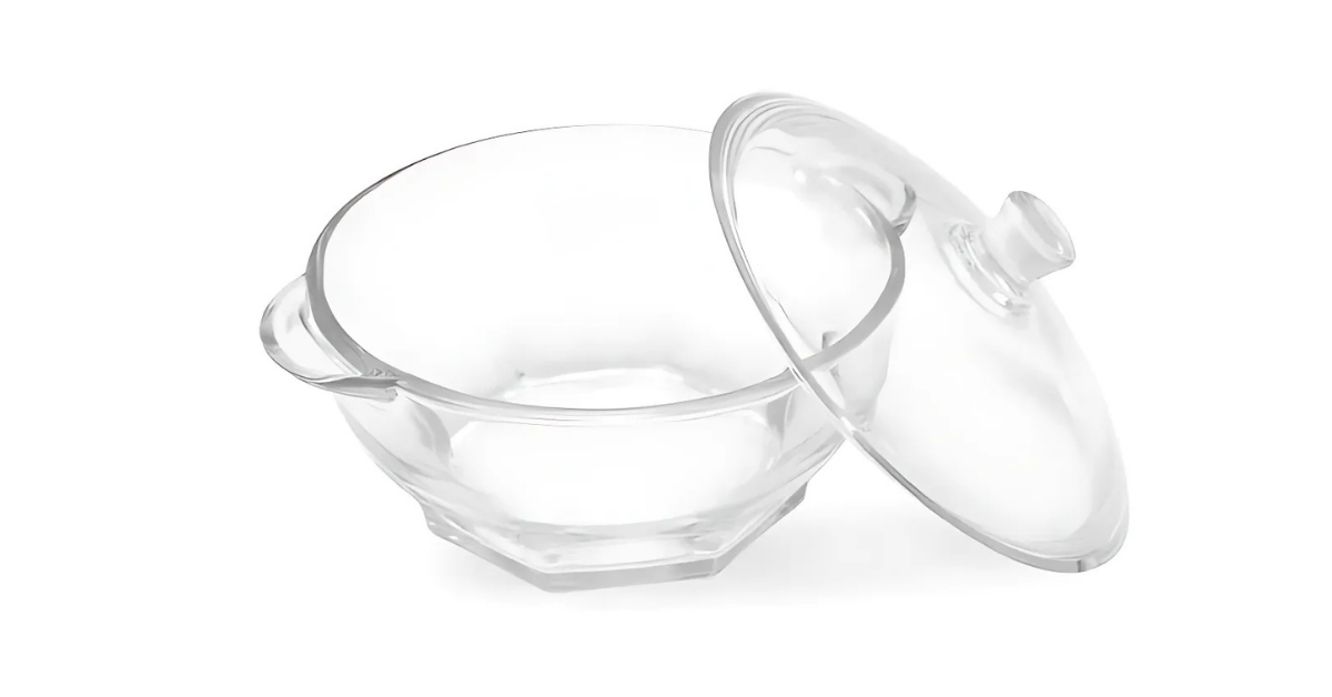 Mẫu bát thuỷ tinh có nắp đậy