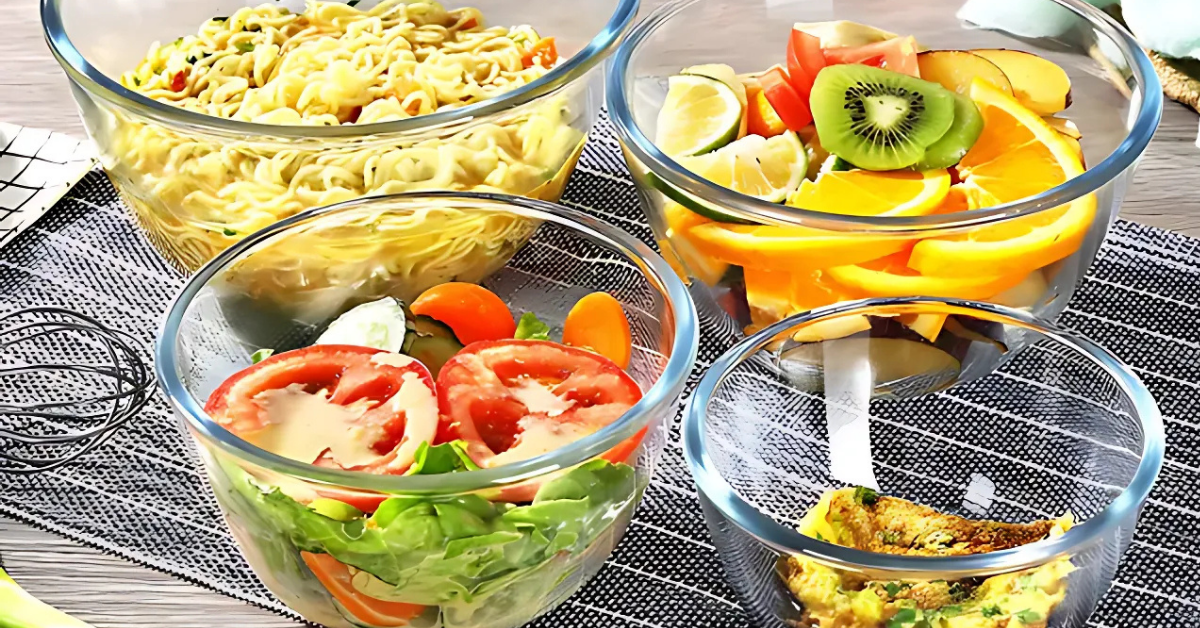 Mẫu tô,bát thuỷ tinh lớn