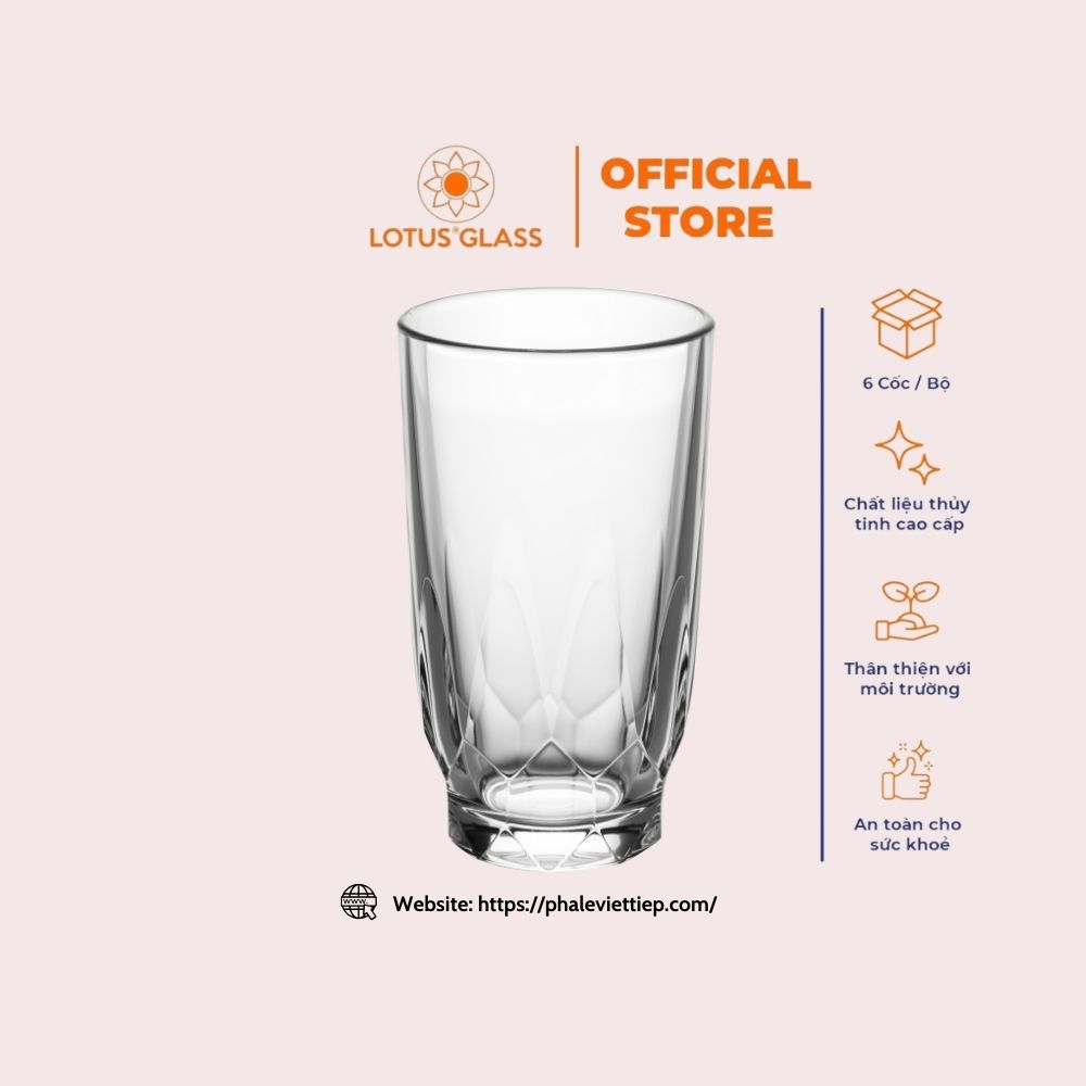 Ly thủy tinh dáng cao VTC 01
