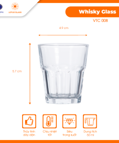 Cốc thủy tinh Shot VTC 400 (Cốc số 8) Việt Tiệp