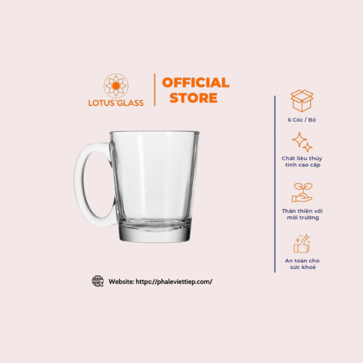 Tách thủy tinh Trà/Cafe VTC 185 Việt Tiệp sang trọng - Image 3