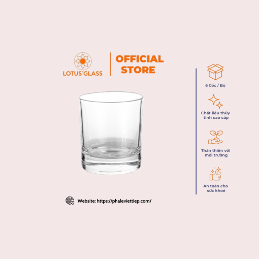 Cốc whisky VTC 307 Việt Tiệp cao cấp, sang trọng - Image 3