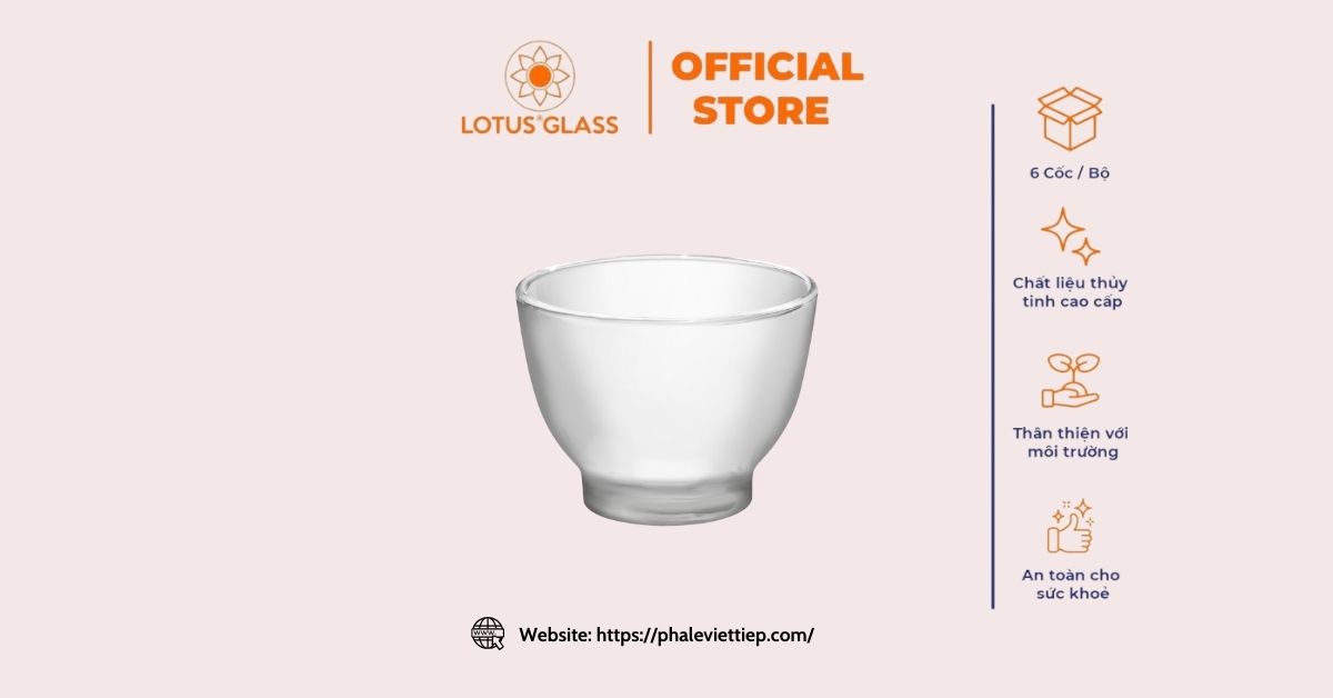 Chén thủy tinh uống rượu Việt Tiệp VTC 157 chính hãng