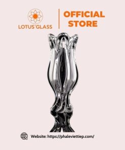 Alternative view of Lọ xỏ 6 lỗ trắng thủy tinh Lotus Glass Việt Tiệp