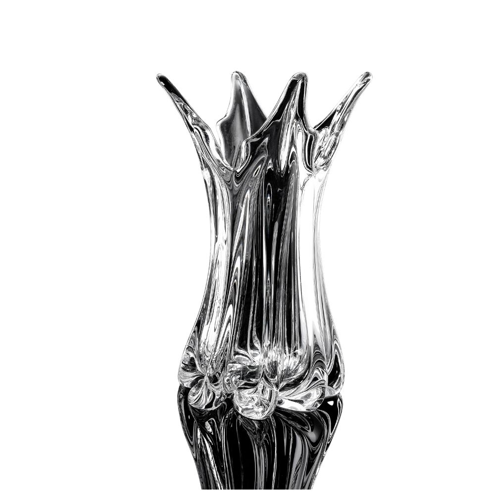 Lọ xoắn 4 chẽ hình lá trắng thiết kế trang trí nghệ thuật - Image 3