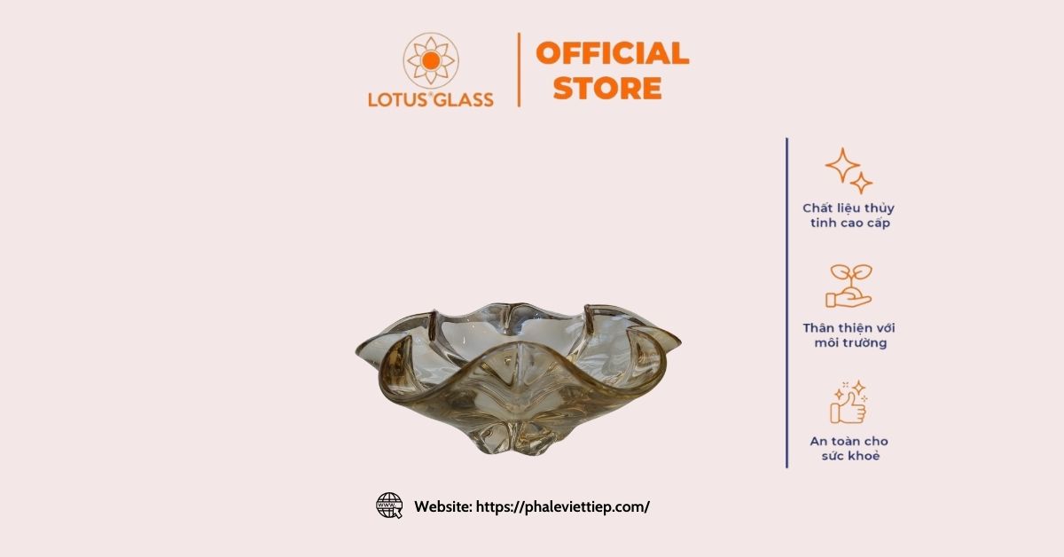 Đĩa Hoa Đào 6 Cánh Phun Màu Ngọc Trai Cao Cấp