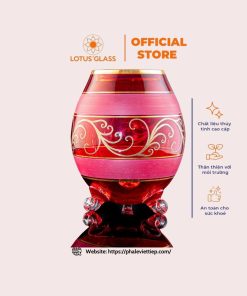 Quả Cầu 3 Chân Móc Vàng Màu Đỏ