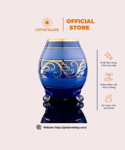 Quả Cầu 3 Chân Móc Vàng Màu Xanh Côban