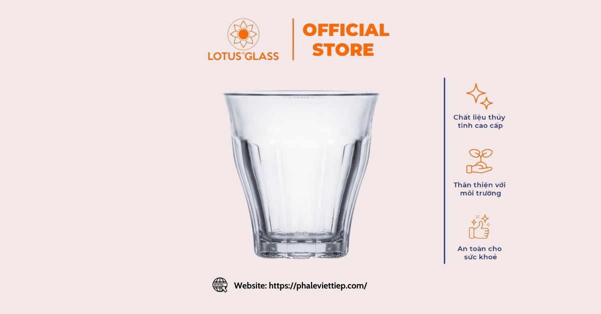 Cốc thủy tinh dáng thấp VTC 11 Việt Tiệp