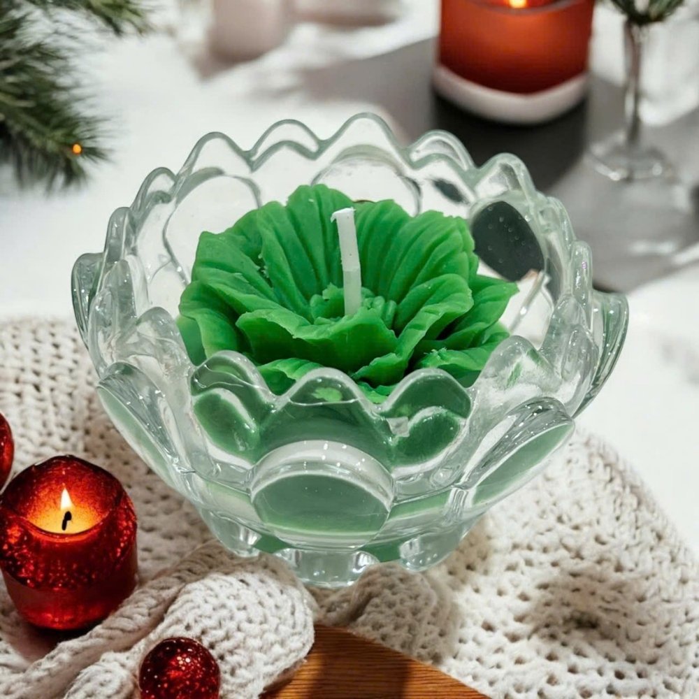 Ly cốc thủy tinh làm nến Việt Tiệp SEN 8-3T sang trọng, bền, chính hãng - Image 5