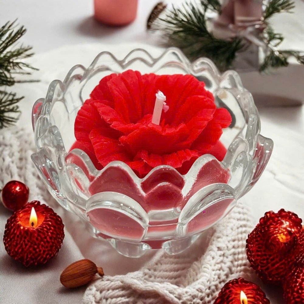 Ly cốc thủy tinh làm nến Việt Tiệp SEN 8-3T sang trọng, bền, chính hãng - Image 4