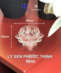 Alternative view of Ly cốc thủy tinh làm nến Việt Tiệp Sen 9 – 5T chính hãng, bền đẹp