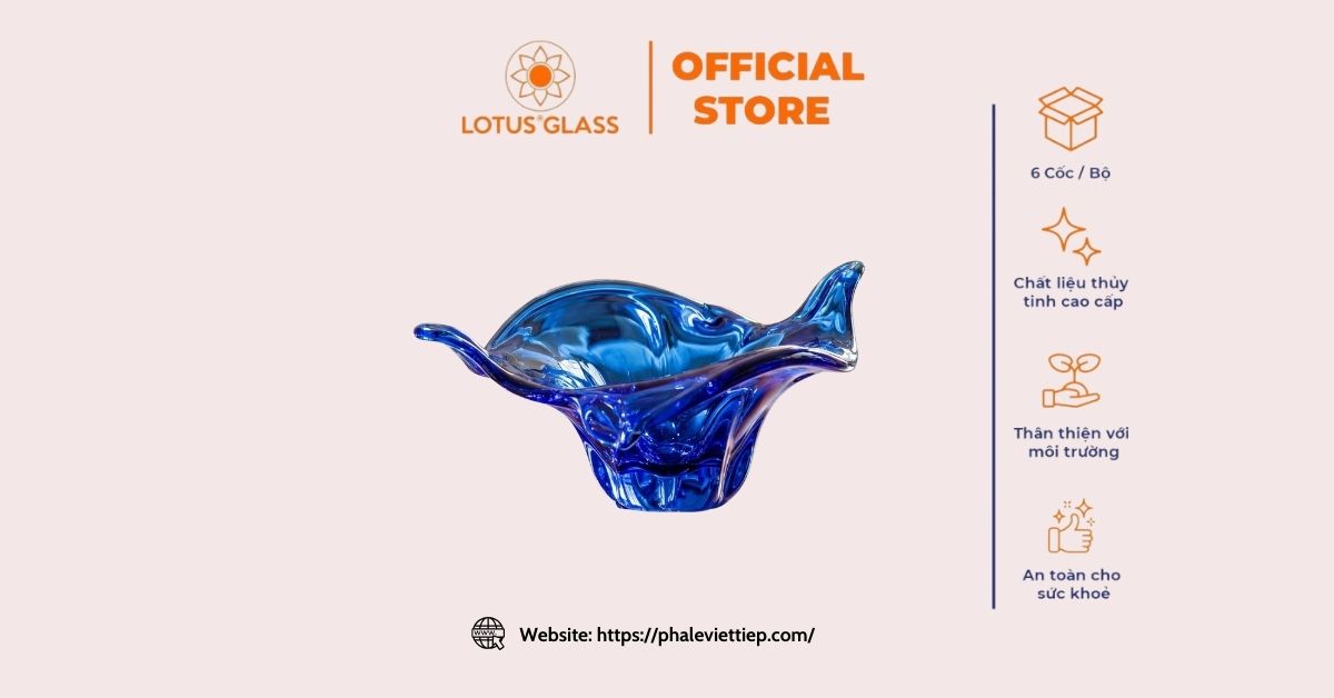 Đĩa 2 chẽ màu xanh cô ban