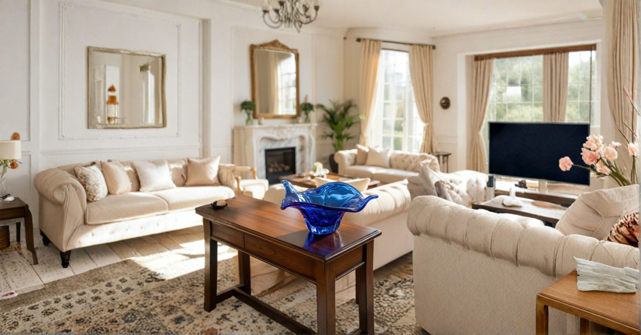 Đĩa 2 chẽ màu xanh cô ban